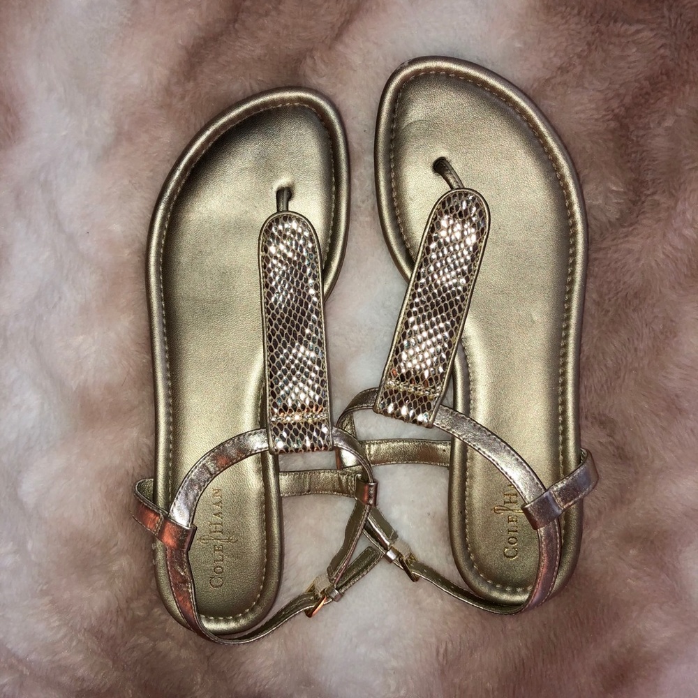 Gold sandals